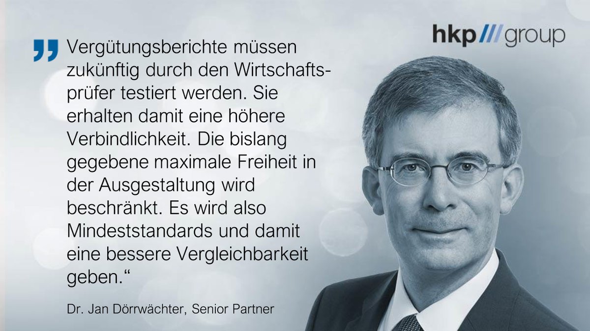 hkp_group's tweet photo. #ARUGII: Eine massive Zäsur für die Vorstandsvergütung und das Aktienrecht
@MKramarsch und @doerrwaechter erläutern im #hkpInterview Neuregelungen und Konsequenzen für die #Vorstandsvergütung.
https://t.co/kYpjckwD6o
#CorporateGovernance https://t.co/wn4u0Bfham