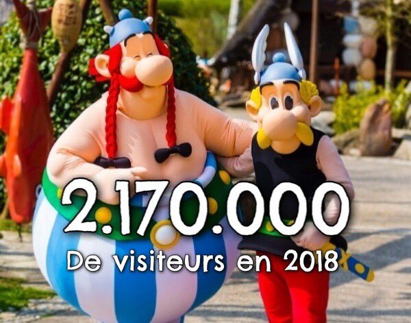ParcAsterixFans's tweet photo. Record historique de fréquentation en 2018 pour le Parc Astérix ! 

Faites-vous partie des 2.170.000 visiteurs ? 😉 https://t.co/0aEaHaUCPA