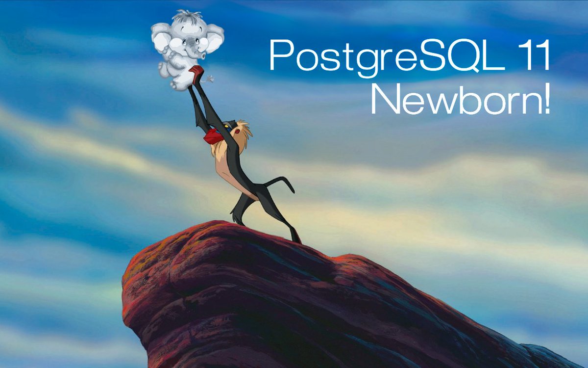 PostgresPro's tweet image. Поздравляем с долгожданным выходом PostgreSQL 11! К этому событию причастны разработчики нашей компании, добавившие ряд патчей. В списке благодарностей релиза упомянуты 25 сотрудников Postgres Professional. Мы гордимся нашими разработчиками postgrespro-blog.blogspot.com/2018/10/postgr…
#PostgreSQL11