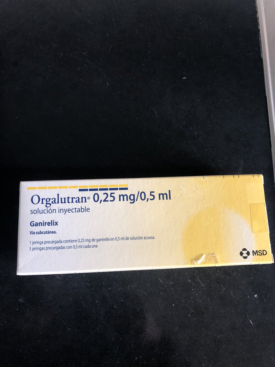 Chicas regalo Orgalutran sin usar. Guardado en nevera. Finalmente no lo necesito.