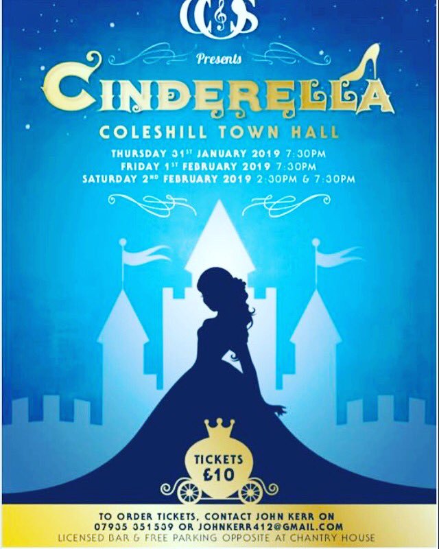 North #warwickshire and north #solihull are you aware that <a href="/ColeshillOS/">Coleshill Operatic</a> will be performing a panto at #coleshill town hall. Book tickets now.