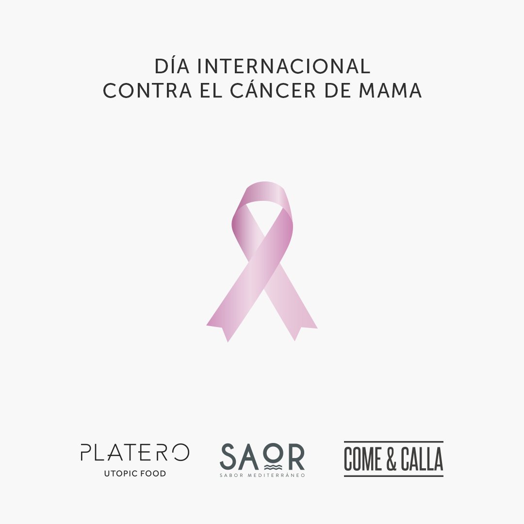 PlateroChef's tweet photo. 🎀 Desde el Grupo Mulandhara (@SaorValencia, @ComeycallaVlc
y @platero_utopic) nos sumamos al rosa.

#ContigoDamosLaCara
#DíaMundialDelCáncerdeMama https://t.co/ardLO9O9UA