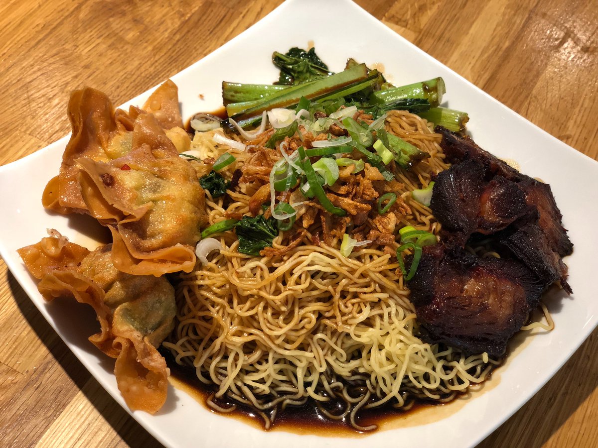 Another of our lunch time specials available soon - deep fried wanton noodles!