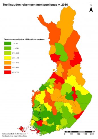 Satakunnan resilienssi on yhä vahva: Porin seutukunnalla on 9:nneksi, Pohjois-Satakunnalla 24:nneksi ja Rauman seudulla 26:nneksi monipuolisin teollinen rakenne maamme 70 seutukunnan joukossa. Lisätietoja satamittari.fi #aluekehitys #resilienssi