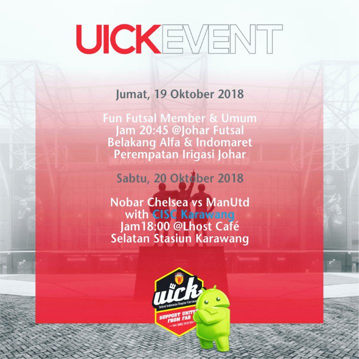 Info event UICK weekend ini: