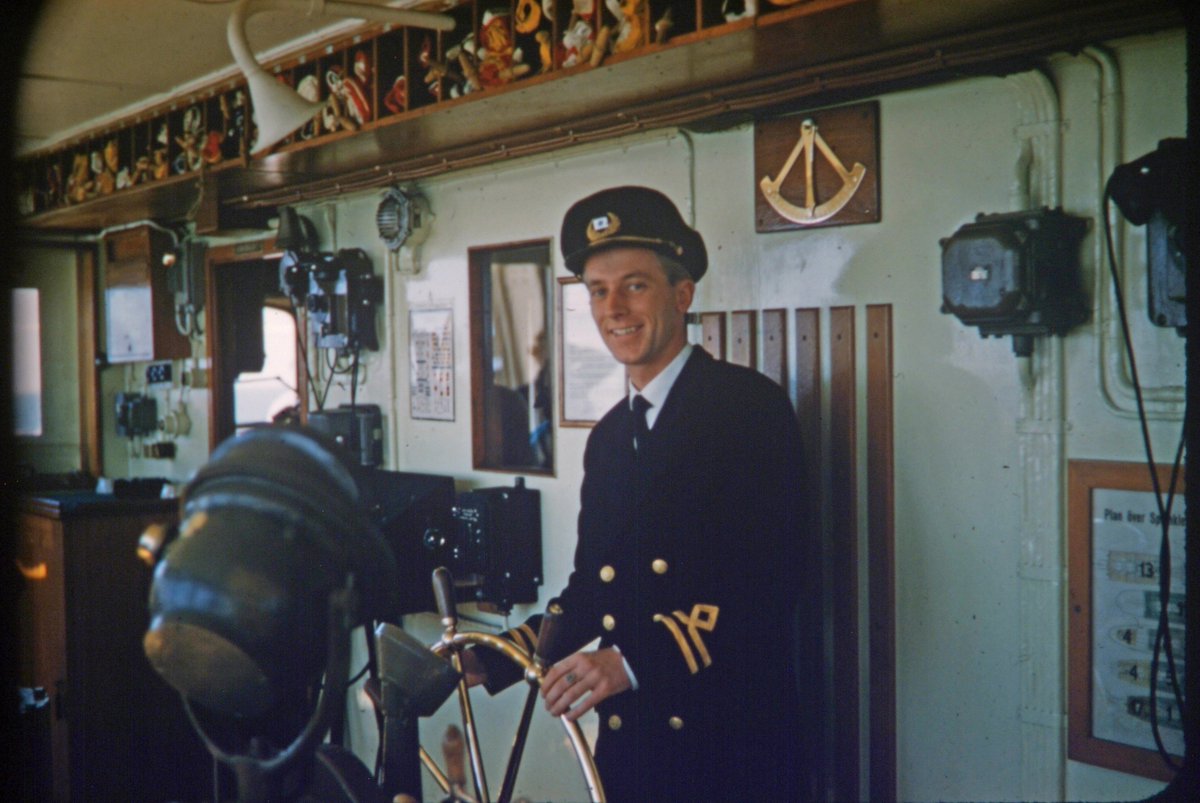 Pictures from a guest back on board Astoria after 61 years. Health and Safety on the back deck obviously not an issue in 1957. Loving the suitcases. @CMVoyages