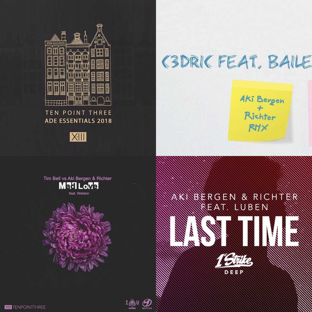 RichterMusica's tweet photo. Have a great ⁦@ADE_NL⁩ 2018 everyone with our recent releases available now on Spotify and all the digital stores. ⁦@c3dricmusic⁩ ⁦@TimBellmusic⁩ ⁦@IHUrecords⁩ @1stStrikerecords ⁦@GgBentivoglio⁩ https://t.co/IFczv03g6h