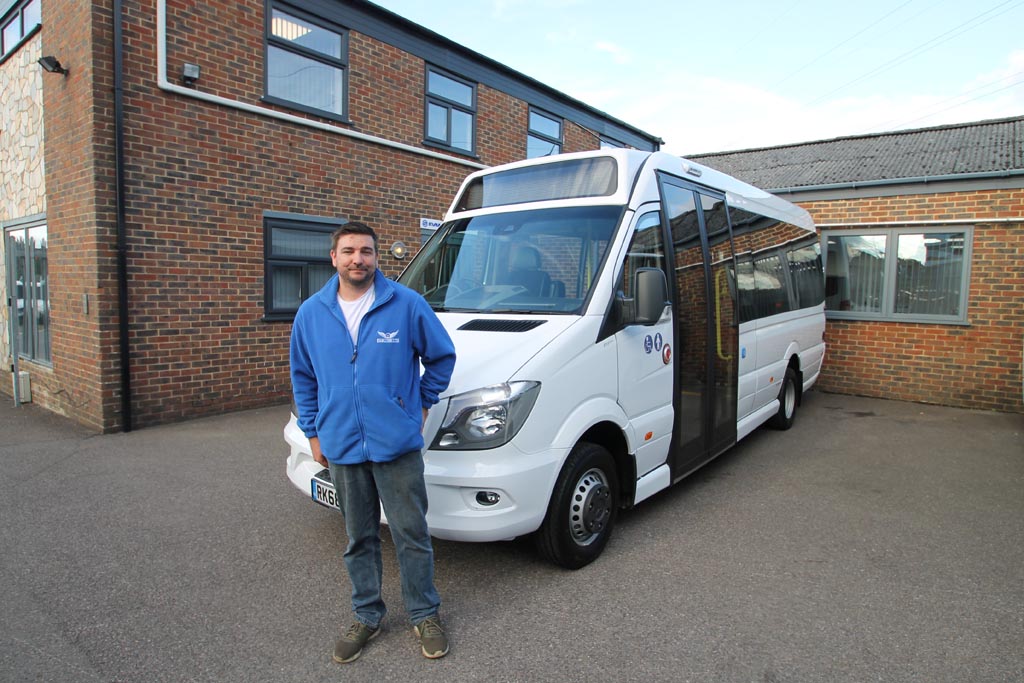 Carlone Ltd have taken delivery of their new Euro 6 Sprinter 16 Seater + 9 Standing + Driver City Low Floor #minibus #busandcoach #Sprinter #mercedessprinter #mercedesbenz #executivetravel #minubusconversion #bespoke #quality #modern #transport #communitytravel