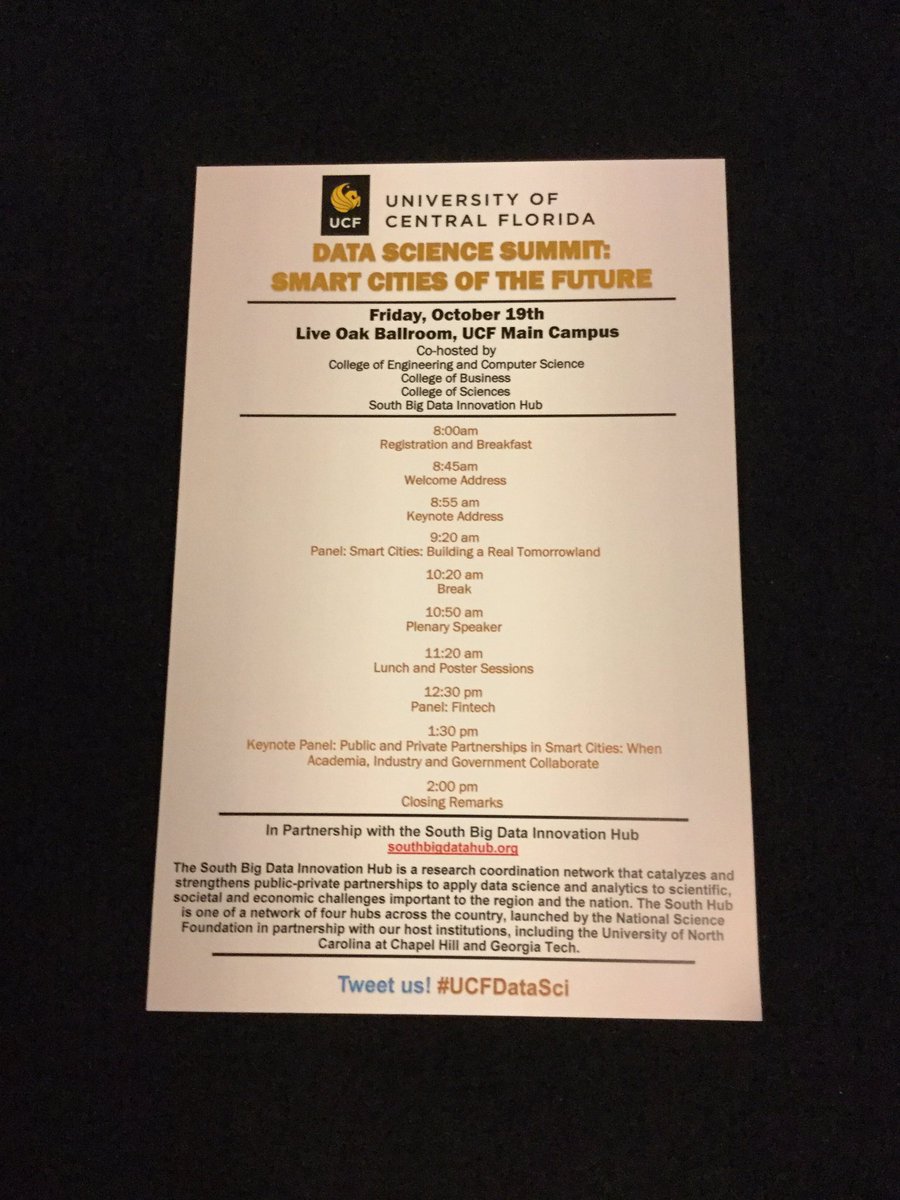 SusanScrupski's tweet image. Squeeee! Super excited to attend #UCFDataSci today.