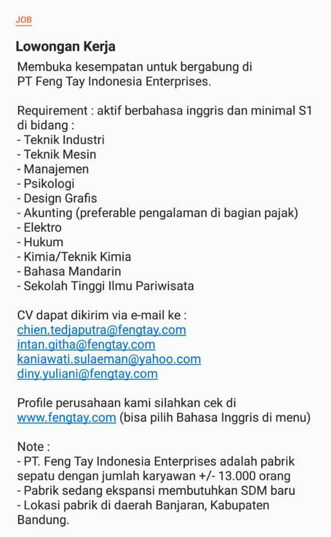 Khilmi Ashfahani Pamungkas Auf Twitter Loker Untuk Daerah Pameungpeuk Banjaran Baleendah Dsk