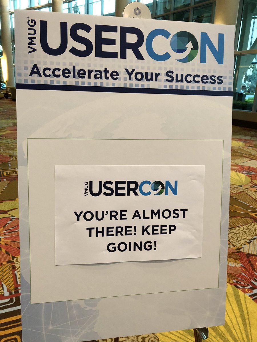 monro_martz's tweet image. A little fitness motivation before #VMUGUserCon @FLVMUG. Come join us!