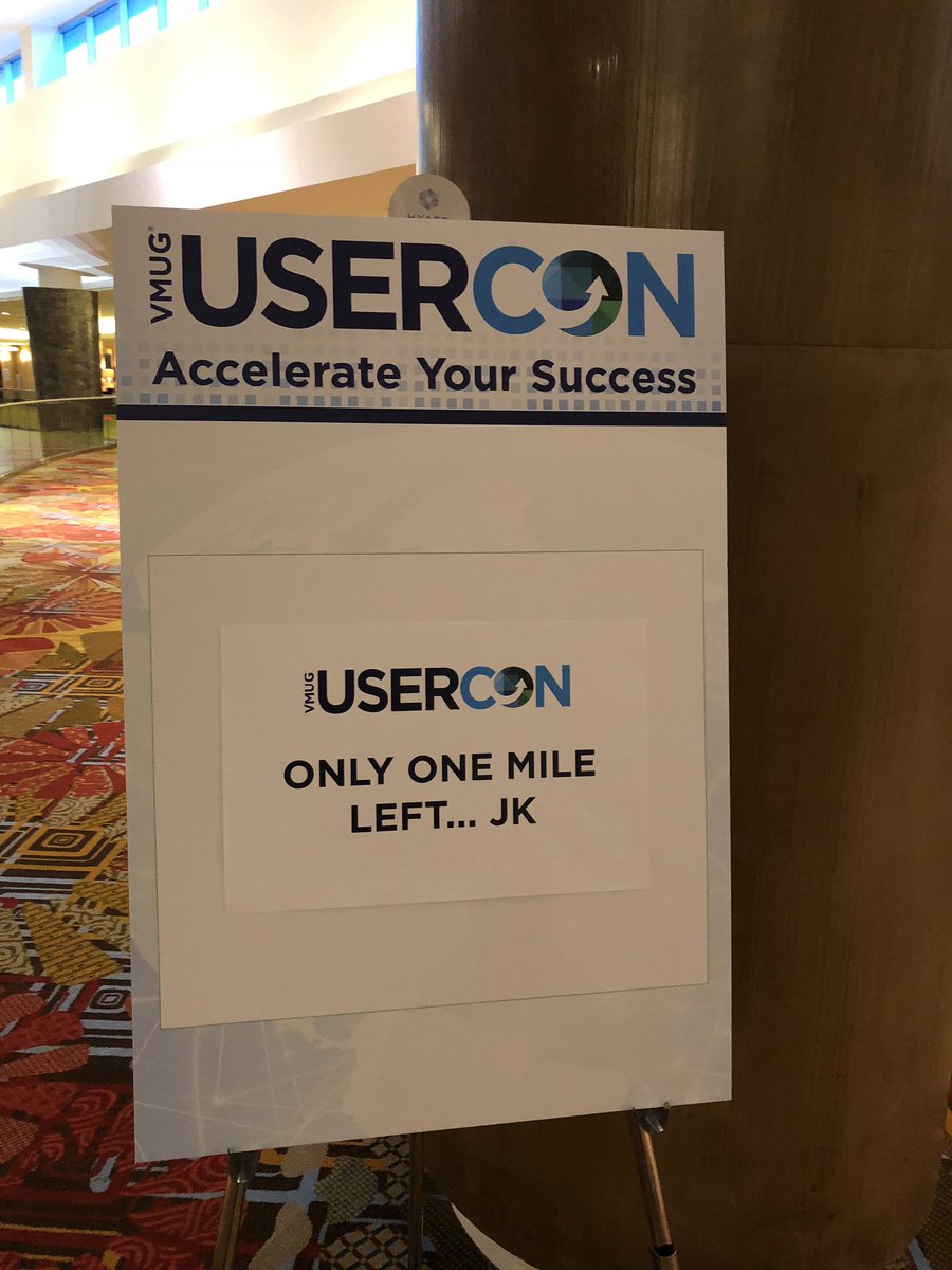 monro_martz's tweet image. A little fitness motivation before #VMUGUserCon @FLVMUG. Come join us!