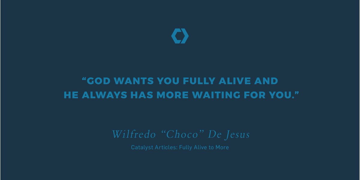 CatalystLeader's tweet photo. No matter where you are on your journey of faith, God wants to take you higher, stretch you farther, and hold you closer. Read our latest #CatalystArticle by Wilfredo "Choco" De Jesus
https://t.co/eQwSlkajFa https://t.co/V28DBvF9RS