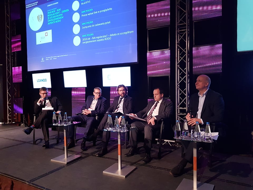 bankinsurforum's tweet photo. No to czas na regulacje i najgorętszy temat tego roku, czyli #RODO! 💣 Eksperci 👉 K. Gross @AliorBankSA, T. Jackowski @HSBC Bank Polska, S. Kluza @BOS__Bank, @Leszek_Masniak @MC_GOV_PL i T. Krawczyk @inwestorzy_tv. #WIBS2018 🔝 https://t.co/adHVrffKdk