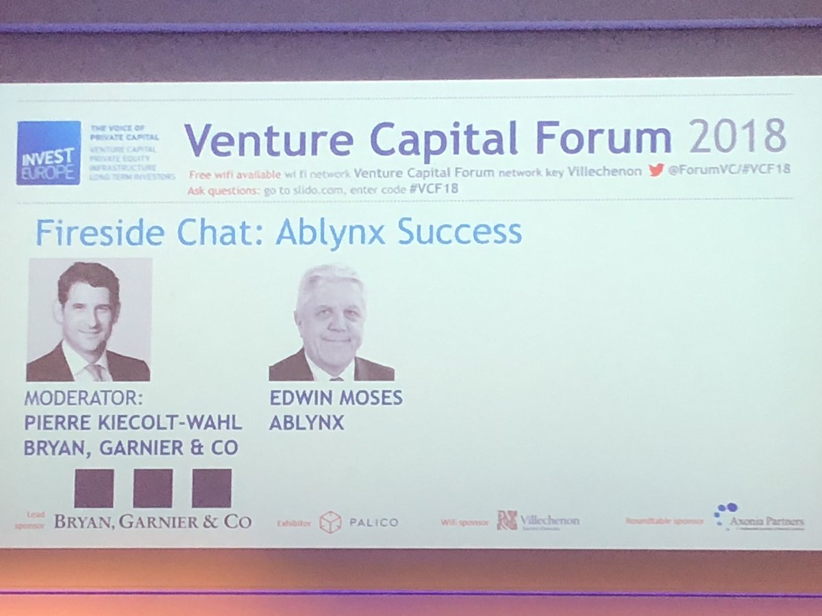 katieellias's tweet photo. Celebrating a great European biotech success story #VCF18 #ablynx @SofinnovaParis @GildeHealthcare @Abingworthbio https://t.co/lc7AX9quLo