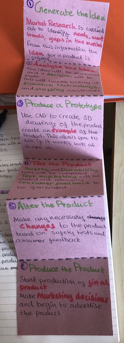 MrsTEHS's tweet photo. N5 class creating interactive notes to consolidate knowledge of Product Development #N5busman #busedehs #PedagooFriday #interactivenotes https://t.co/xdZY7JwBER