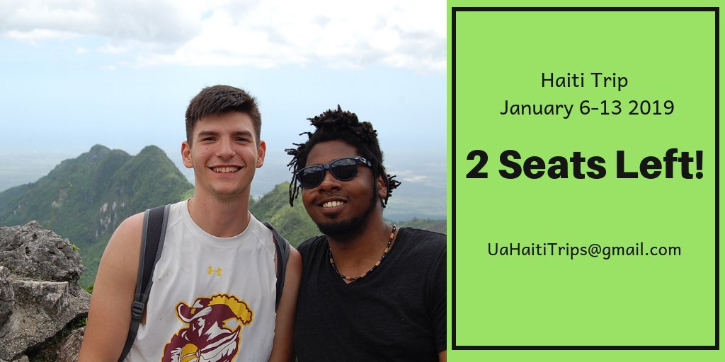 zipsforhaiti's tweet photo. 2 seats left for the January @LeadershipCBA Haiti trip! Share this message with a friend and be a part of a @uakron adventure with purpose together. All majors are welcome. Deadline to sign up is 10/31. https://t.co/uq4n6AWAGC