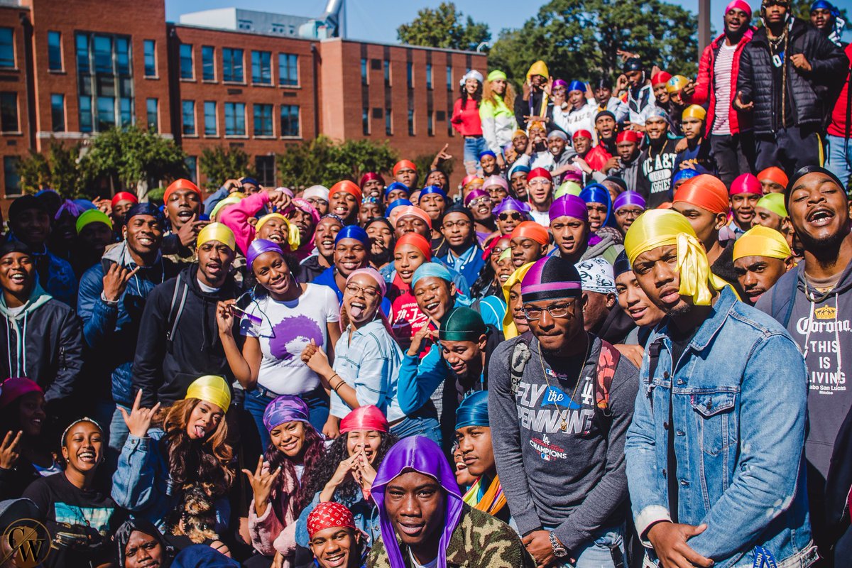Ezra_theguy22's tweet photo. Aggie National Durag Day was a success! Shout out to everyone who participated with @_WOTB_ ! #NCAT

📷: @LenaMW_ https://t.co/8AjUy2W0ho