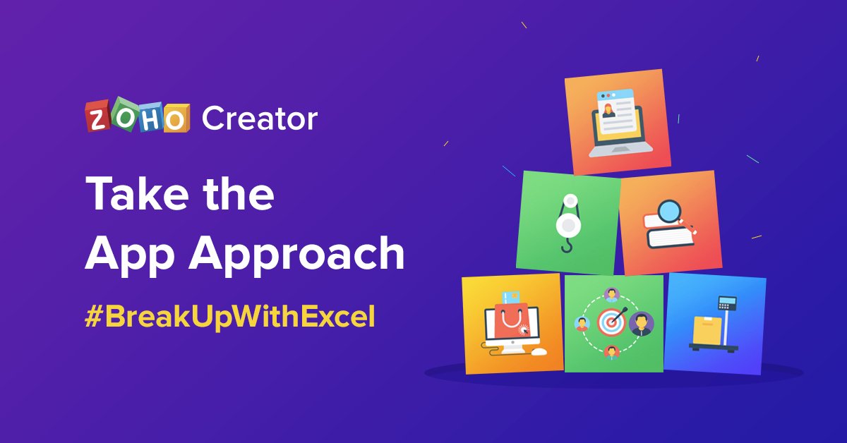 ZohoCreator's tweet photo. You might be the best at what you do, but can you say the same for your software?
If you're still using Excel to run your processes, read our blog to find out why database apps are the way forward. https://t.co/sMGZnmVpsa | Via @smallbiztrends
#ZohoCreator #BreakUpWithExcel https://t.co/SA1cFoxklE
