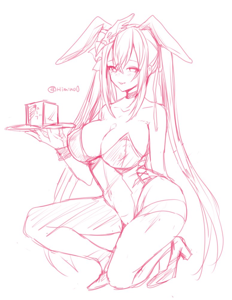 バニー大鳳ちゃん落書き。後で塗る。 