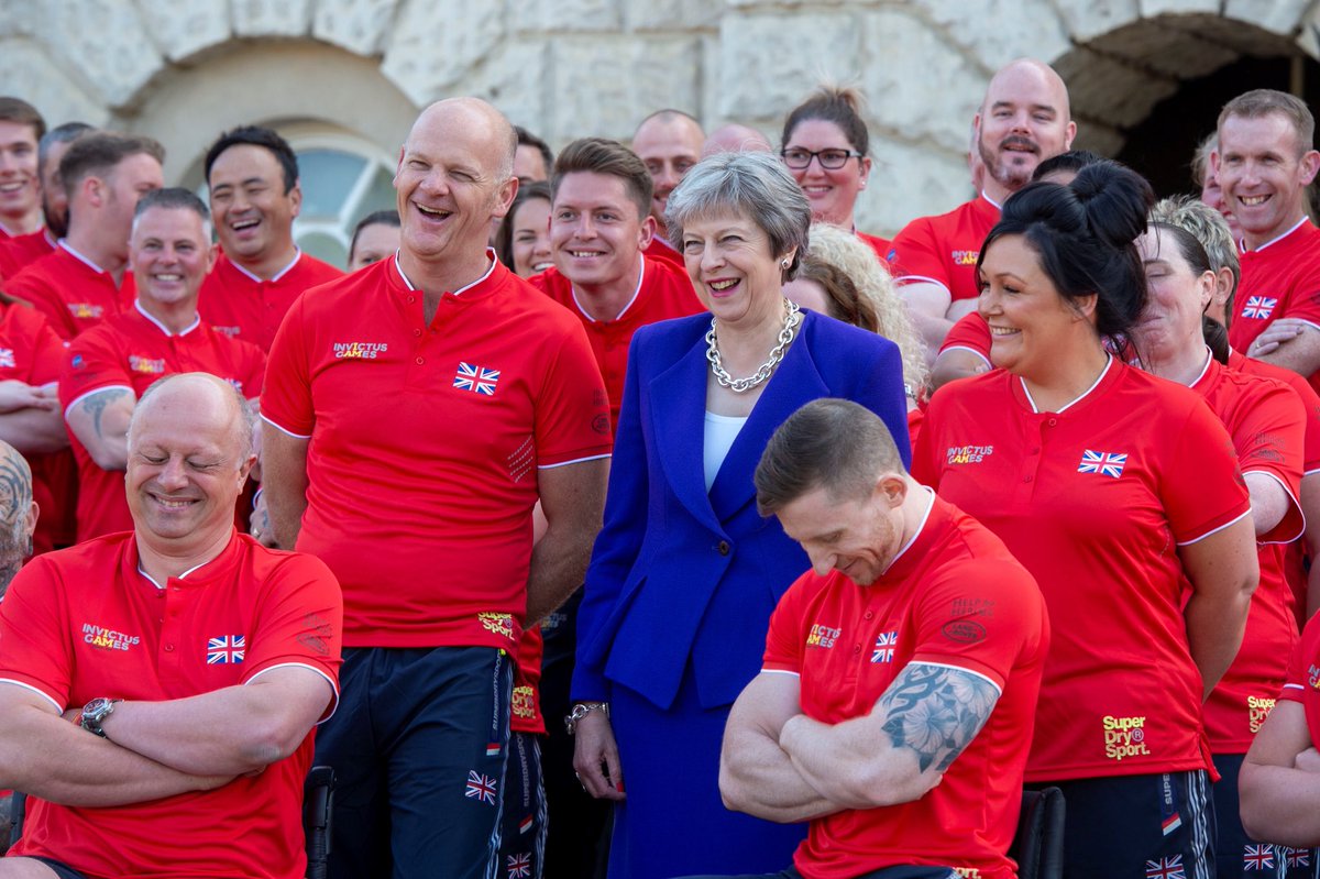Wonderful to meet the Invictus athletes earlier in the year.