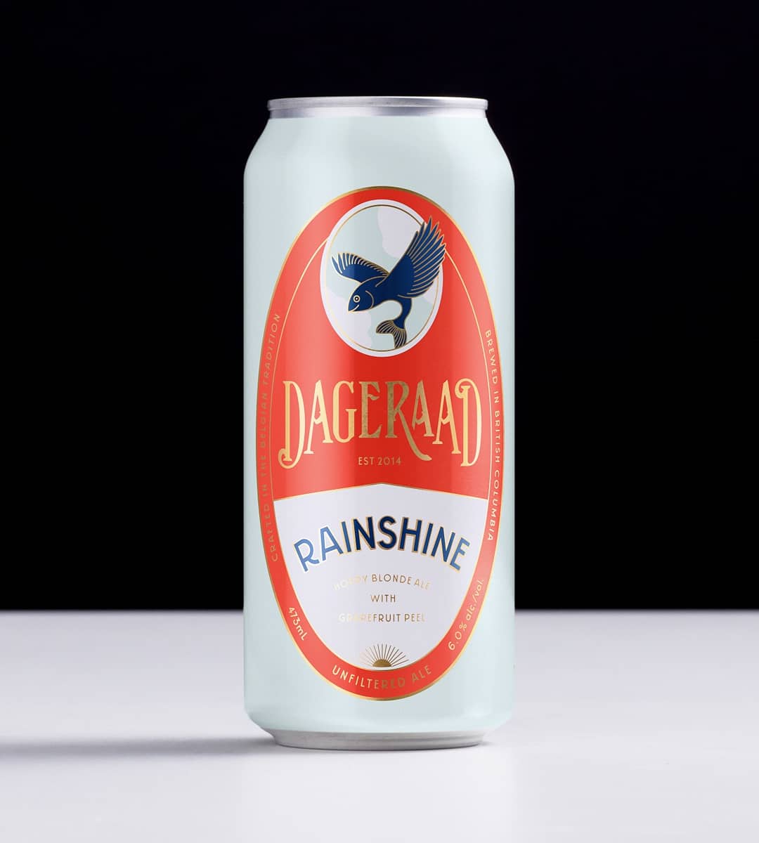 memorystudioinc's tweet image. Our design for Dageraad's series of cans: the Rainshine, the Brightside, and the Burnabarian. A new format for the brewery, we're really happy with how the brand translates from the more classic bottle format.