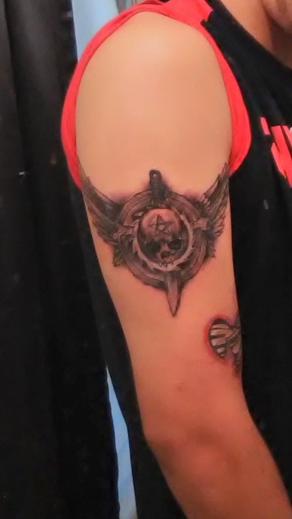 REALKevinBrooks's tweet photo. @FOZZYROCK @IAmJericho #SinAndBones #Judas #Tattoo https://t.co/aHJDVEDpce