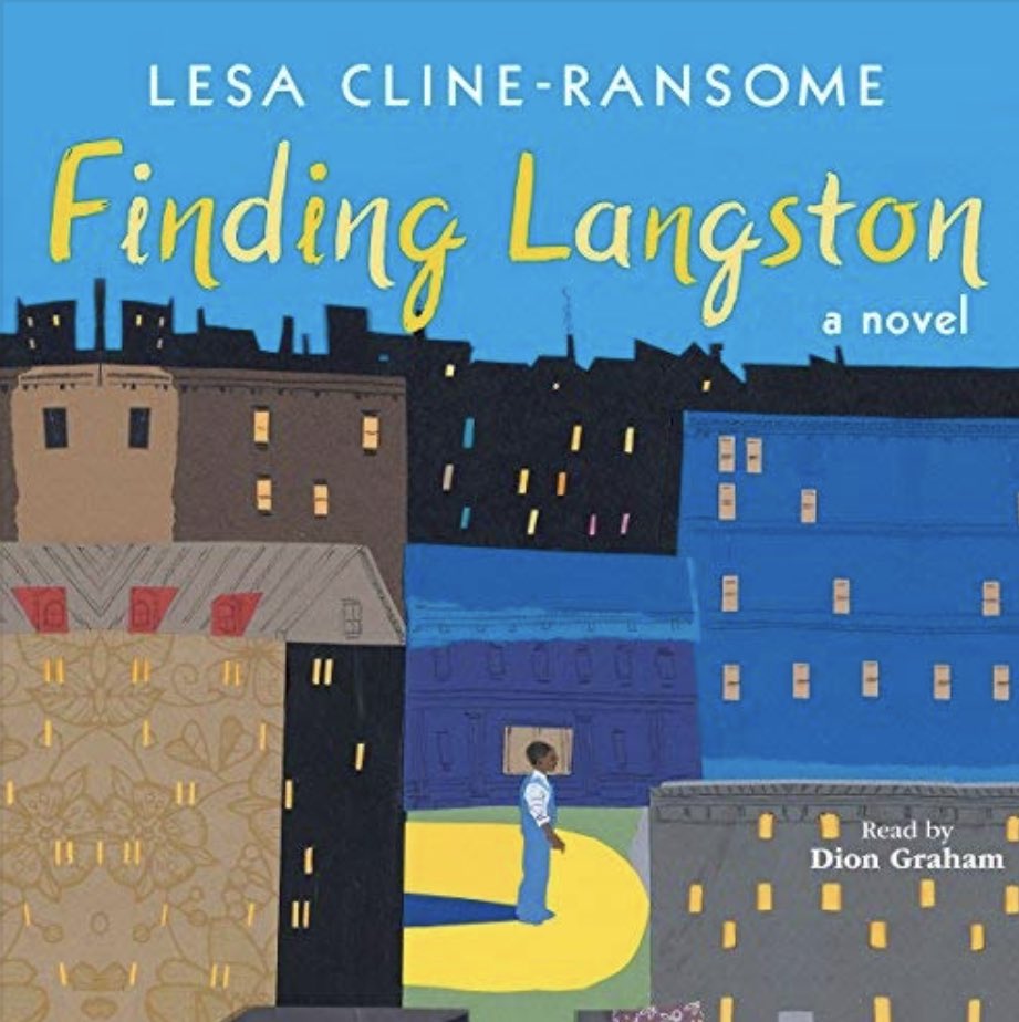 hashtagtype's tweet image. My typeface Symbah sitting lovely on this novel ‘Finding Langston’ by Lesa Cline-Ransome 😍