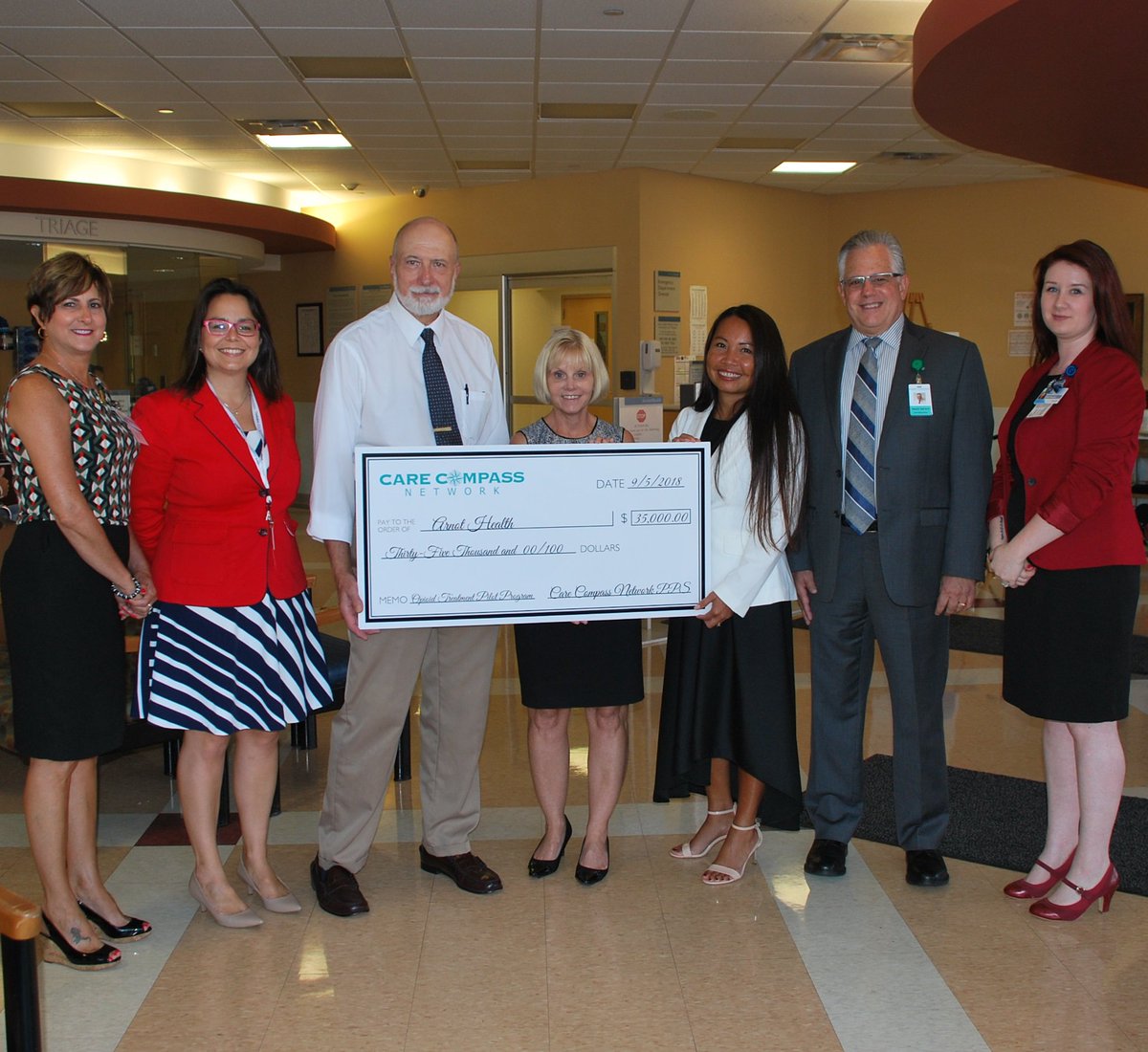 CareCNdsrip's tweet photo. CCN awarded funds to Arnot Health to support their pilot program that will address the opioid epidemic at the local level https://t.co/GGK7qcUXfm #OpioideEpidemic #Recovery #CareCompassNetwork #DSRIPinAction https://t.co/8zUwq5kVYX