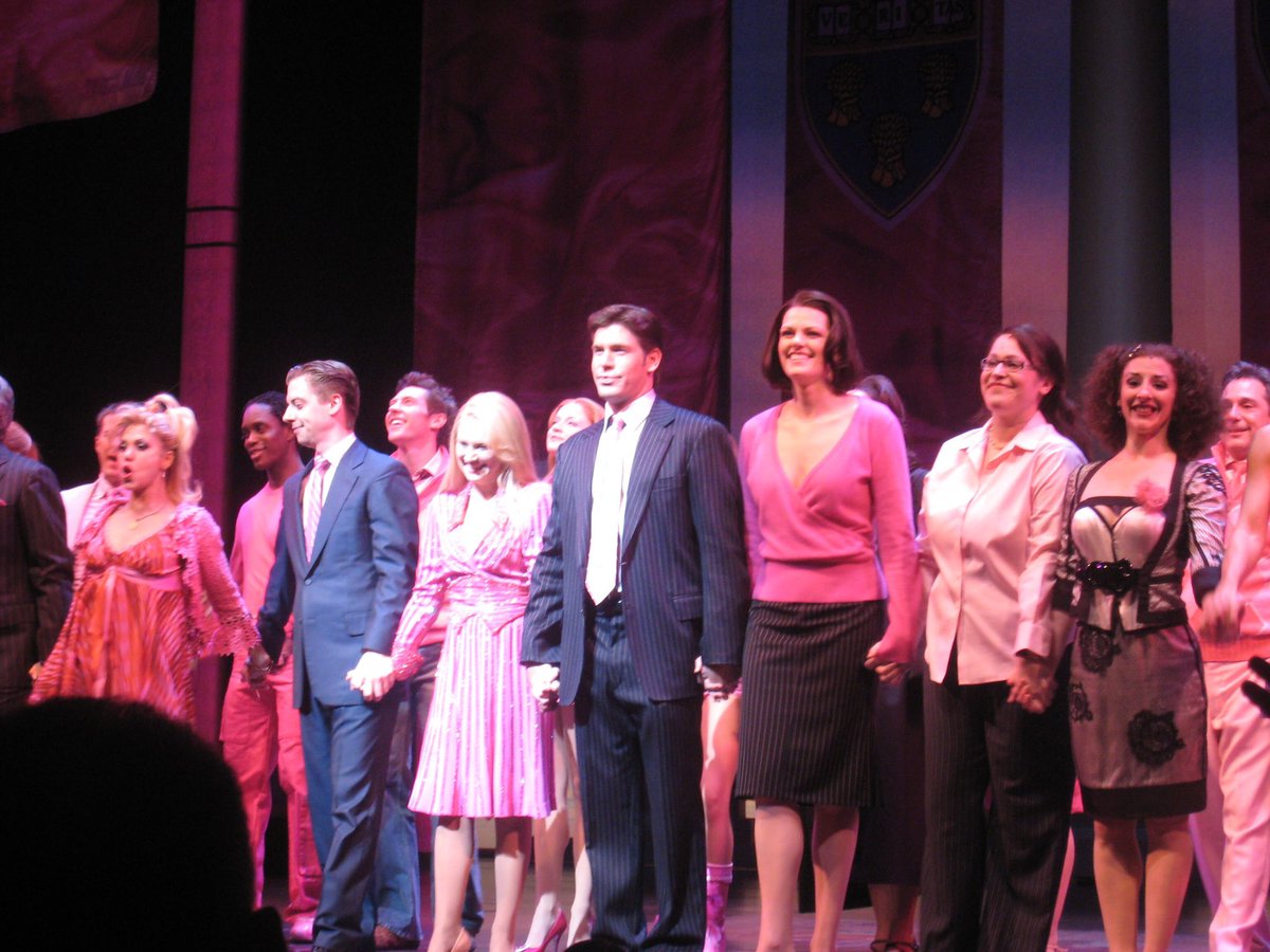 itsAdam's tweet photo. On this day 10 years ago, Legally Blonde closed on #Broadway. 💃🏻 #bonecake #snaps @official_orfeh @jammyprod @kateshindle @ChristianBorle @4BarryAnderson https://t.co/pi485pHtvD