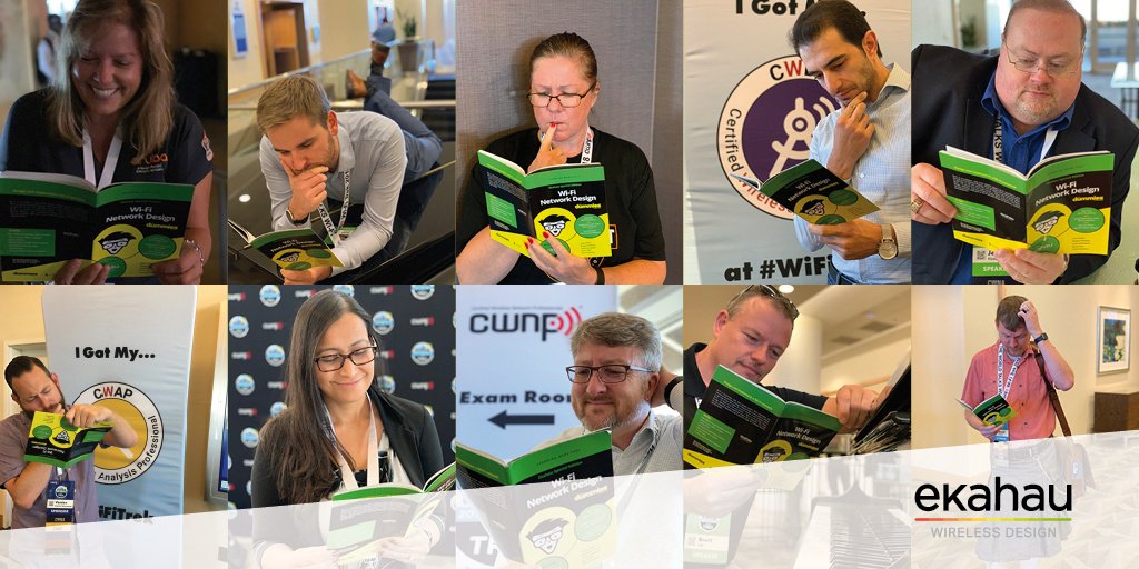 ekahau's tweet photo. The CWNEs at #WiFiTrek apparently can't seem to get enough of our Network Design for Dummies eBook! 😜 Be sure to pick up your copy today or download at https://t.co/yORiG5u8AY #CWNP https://t.co/I73drvYFIG