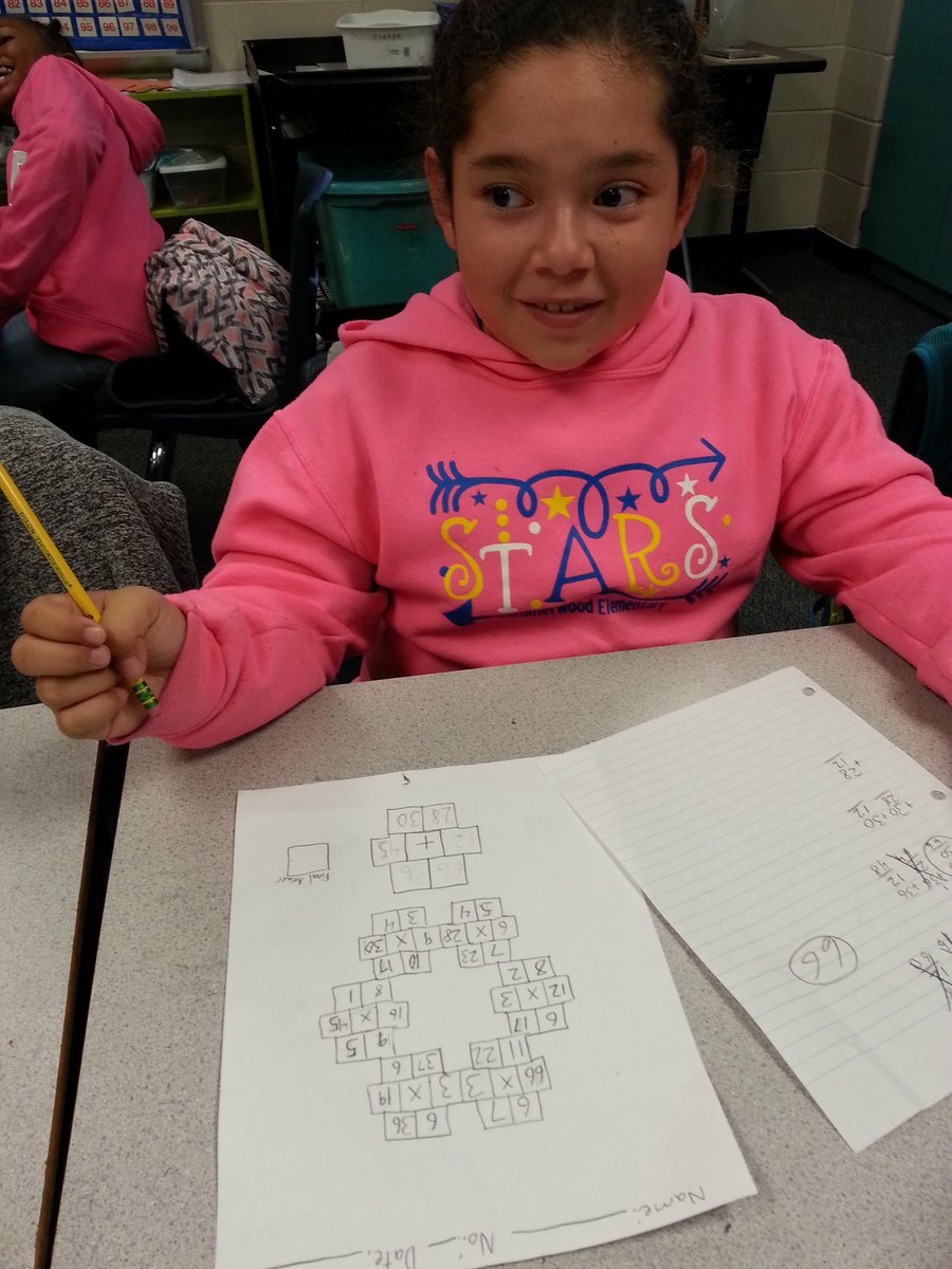 Students are creating their own Greg Tang style math puzzles to share. #FollowTheStars <a href="/HumbleISD_SWE/">Summerwood Elementary</a>
