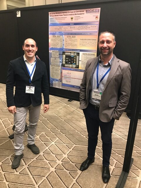 Presenting the collaborative work with <a href="/tgconstandinou/">Timothy Constandinou</a> on "An Ultra-Wideband-Inspired System-on-Chip for an Optical Bidirectional Transcutaneous Biotelemetry" #biocas2018 <a href="/IEEEBioCAS/">IEEE BioCAS 2019</a>