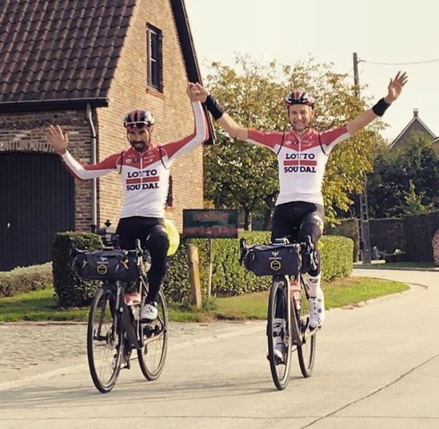 Tim Wellens and Thomas De Gendt finished their 1,000-kilometre bike-packing journey from Il Lombardia back home to Semmerzake, Belgium. Welcome back Flandriens!
.
.
.
#TheFinalBreakaway #ridelikeaflandrien #bikepacking #cyclinggoals #cycling #rouleur