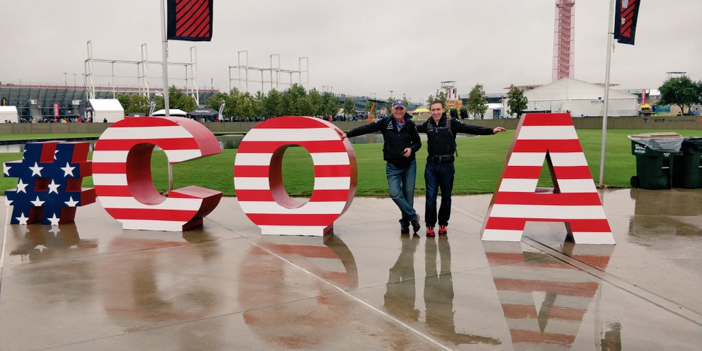 Great start, #LH44 fastest, track drying, atmosphere building #britsontour #F1 #USGP #COTA