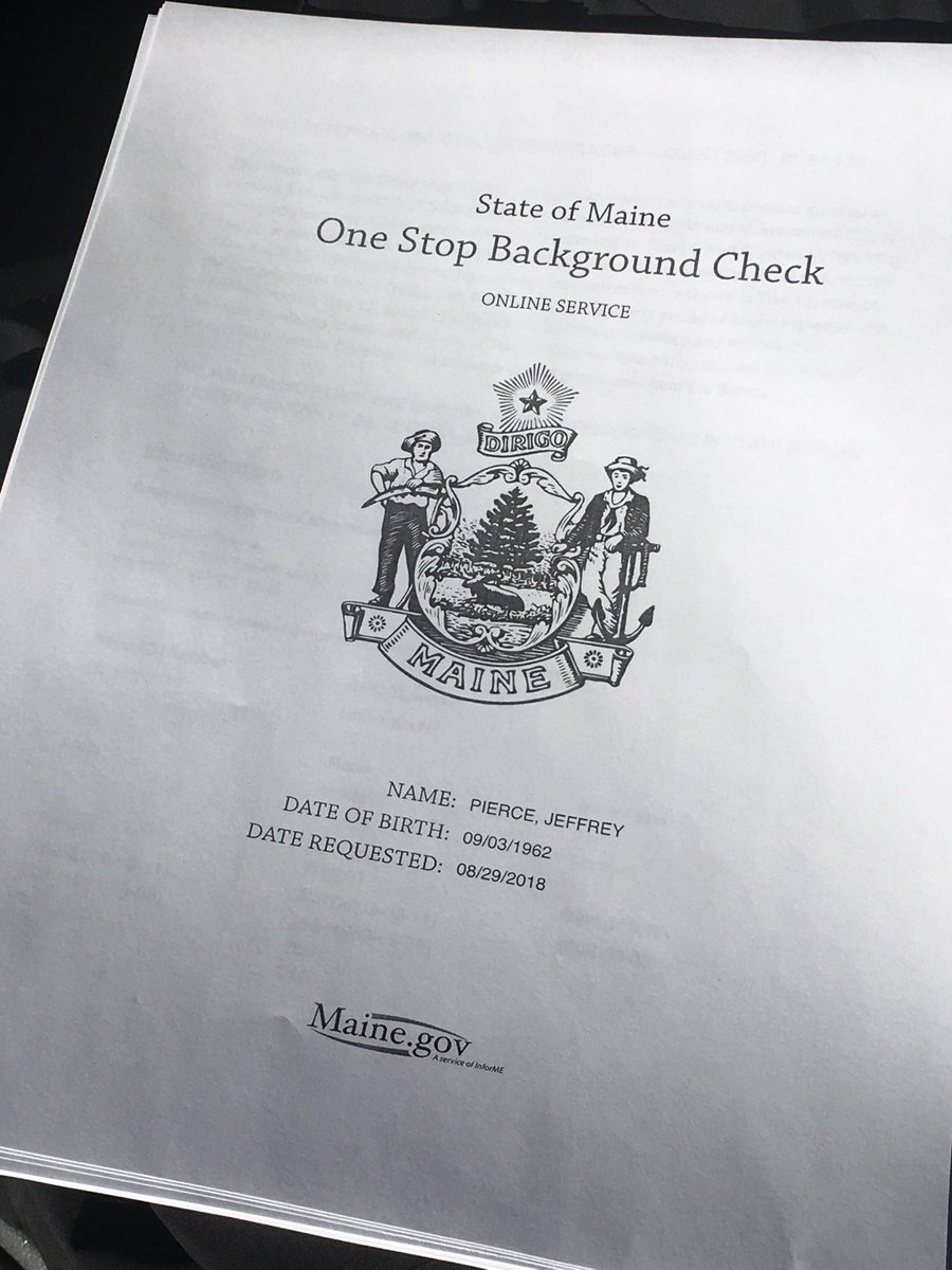 maine dems released a background check that uncovered some past