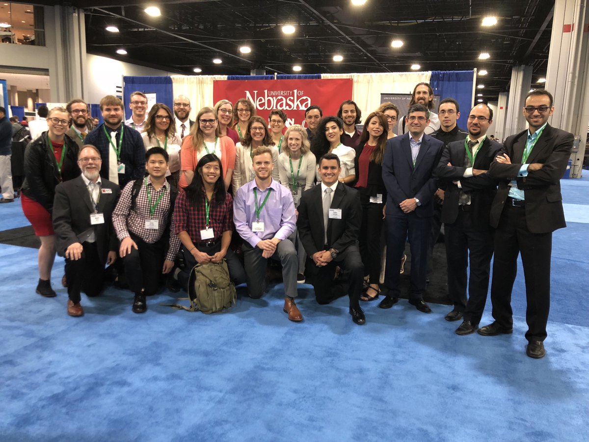mriley3unl's tweet photo. Big #UNLBME crew at #BMES2018.  Great to have such representation at the meeting.  #NEengineering https://t.co/s9p1Il2mSm