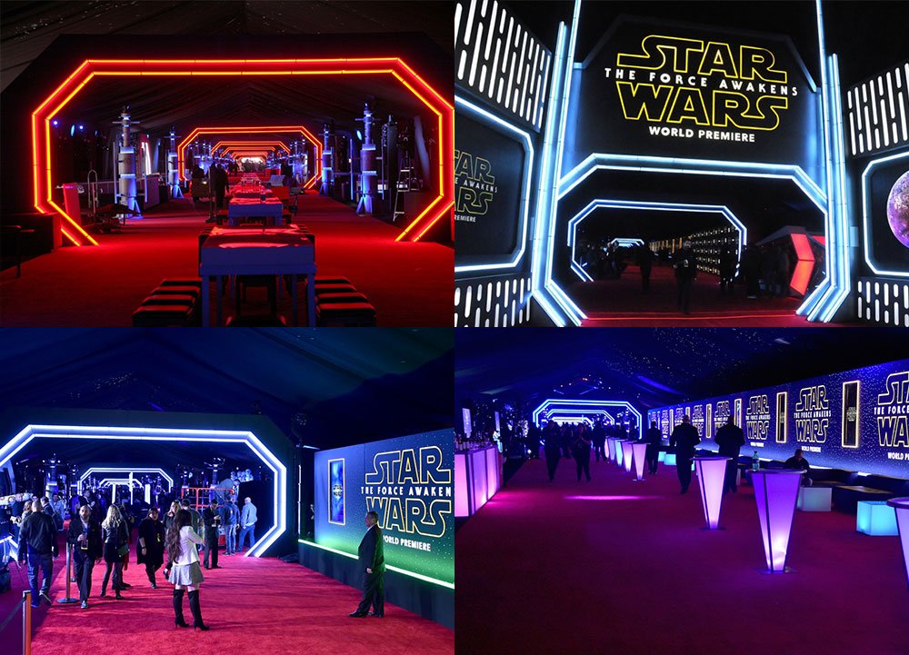 litegear's tweet photo. It’s #NationalColorDay! Here’s a look back at the Star Wars: The Force Awakens premiere filled with RGBA/W #LiteRibbon & #LiteStix
@StarWars #StarWars #Film https://t.co/wdbskY8j3d