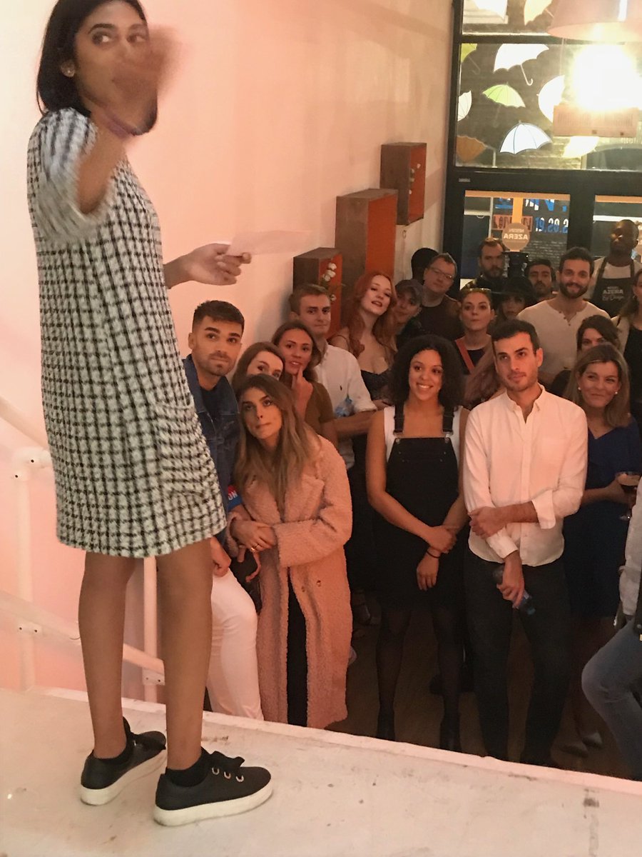 TheodosiouSal's tweet image. #epsomgraphics student Vanita Mistry introducing her work to the invited guests ⁦@NescafeAzera⁩ launch event. Amazing opportunity for ⁦@UniCreativeArts⁩ course project.