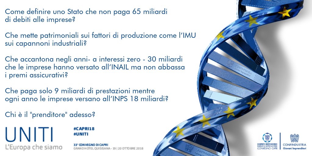 GIConfindustria's tweet image. “Prenditori” è una definizione che ci offende, ma non ci distoglie dall’obiettivo - @alessio_rss #Uniti #Capri18