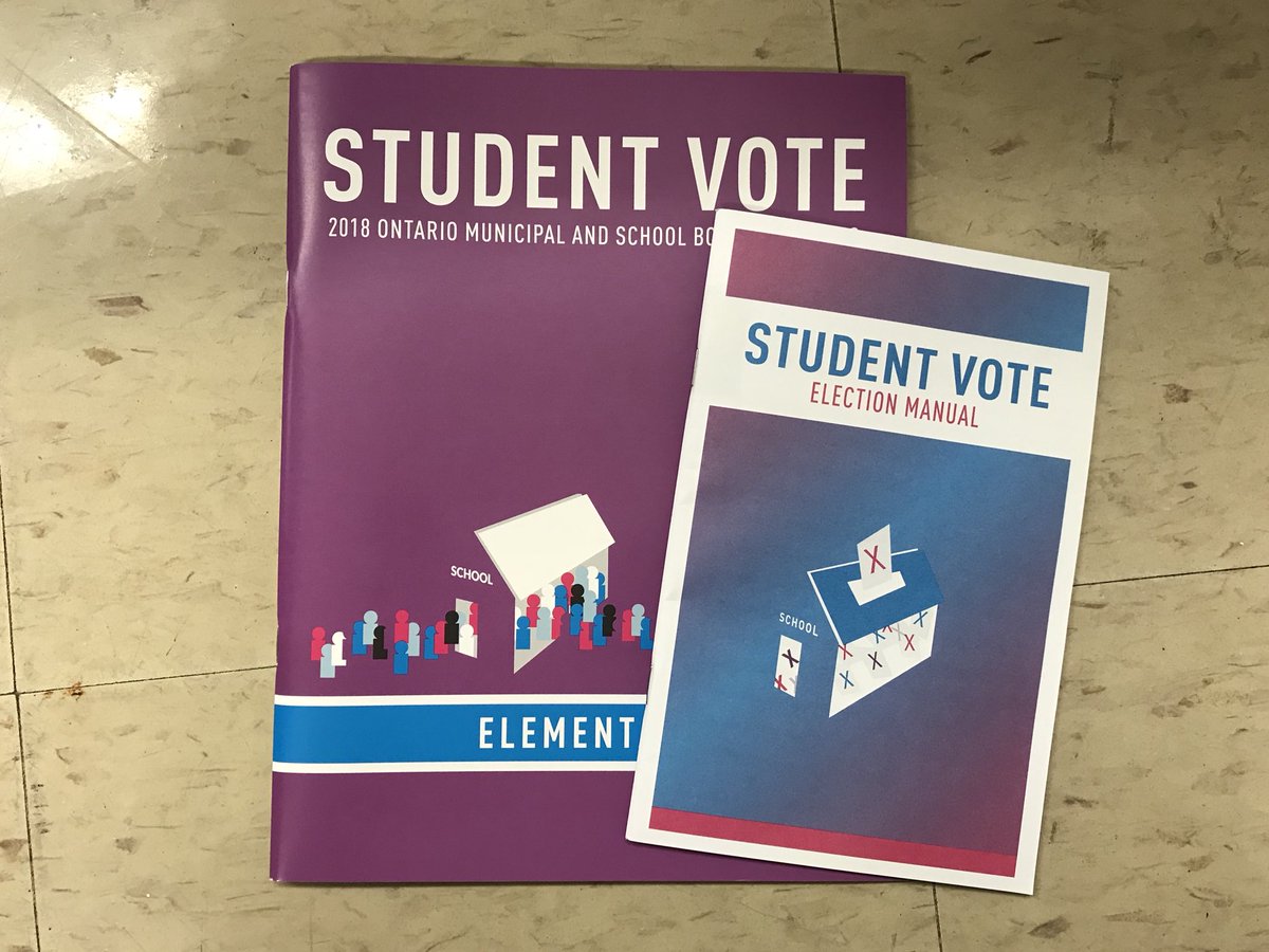 mrjleeclassroom's tweet photo. Municipal election time. The Student Vote. @McKeeSchool @LC2_TDSB @tdsb #Election2018 #studentvote https://t.co/LX8vpnVnx2
