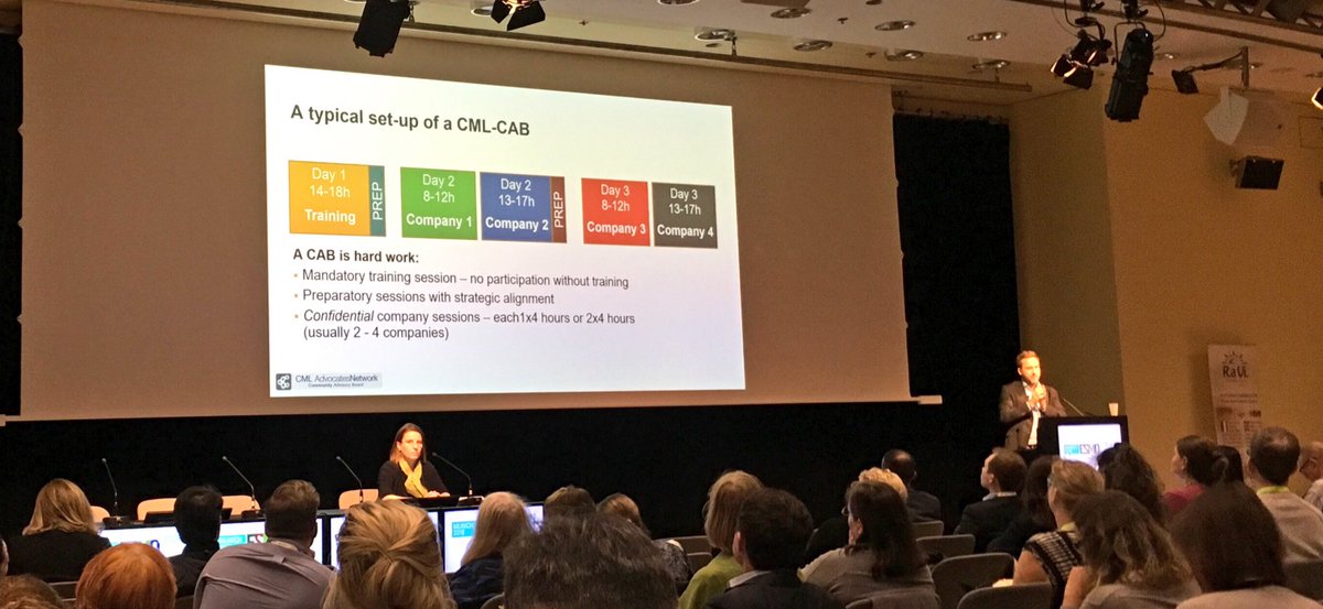 cmlnet's tweet photo. Our co-founder @jangeissler presenting ¨The #CML #ECABs: Educating for excellence¨ Very proud of sharing the #CMLCAB model at #ESMO18 #PatientAdvocacyTrack #LearnShareGrow https://t.co/Nsu8ZgZufg