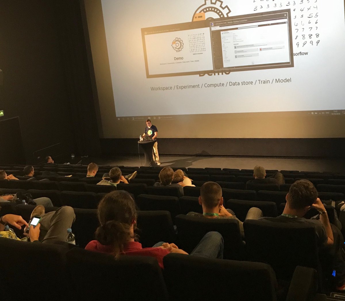 hboelman's tweet image. Wearing my #duugfest special edition #umbracoTees at Codetalks ;)