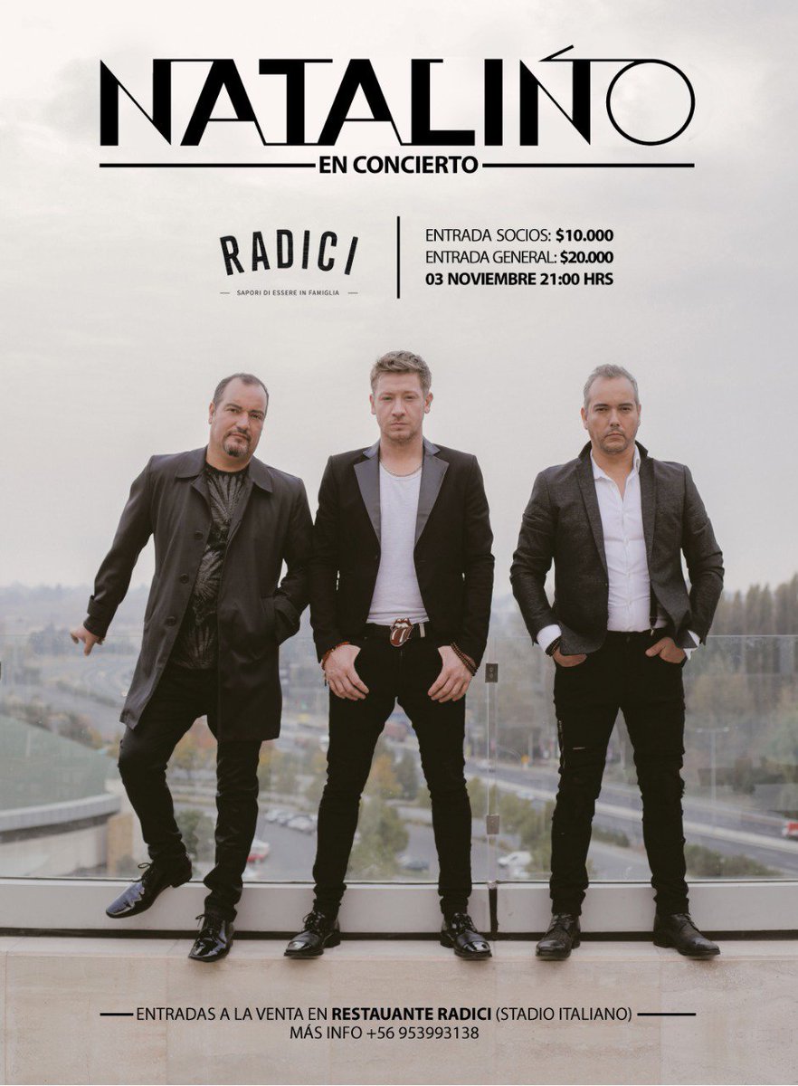 Atento amig@s!!!! Tenemos show en vivo, unplugged, intimo ❤️ 
Son solo 200 entradas. 
Más info al +569 53993138 :)
#natalino #intimo #unplugged #amor