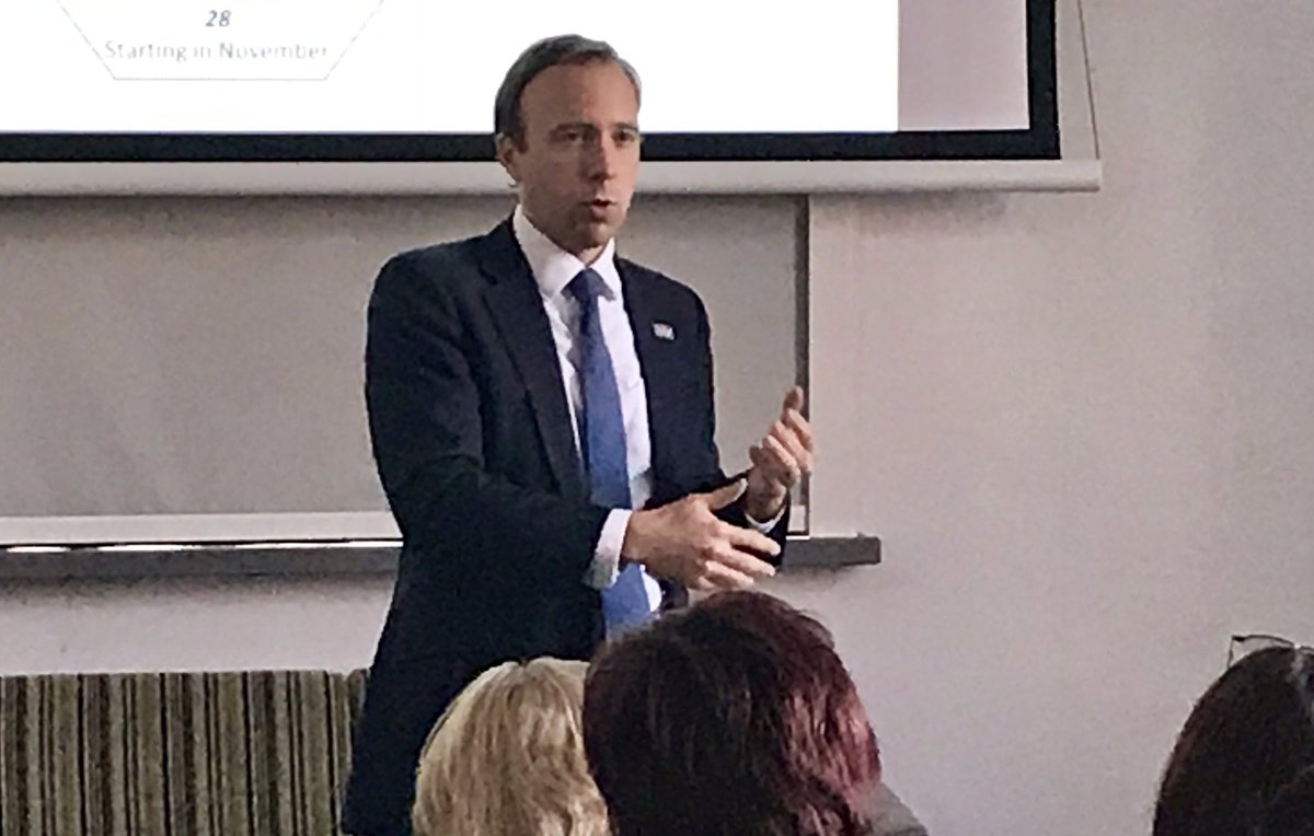 MattHancock's tweet photo. Great visit to Leeds General Infirmary today to spend some time listening to the thoughts &amp; concerns of the Junior Doctors, nurses &amp; @YorksAmbulance staff &amp; many more dedicated NHS staff on the frontline. @leedshospitals https://t.co/pTo5nu9W3i