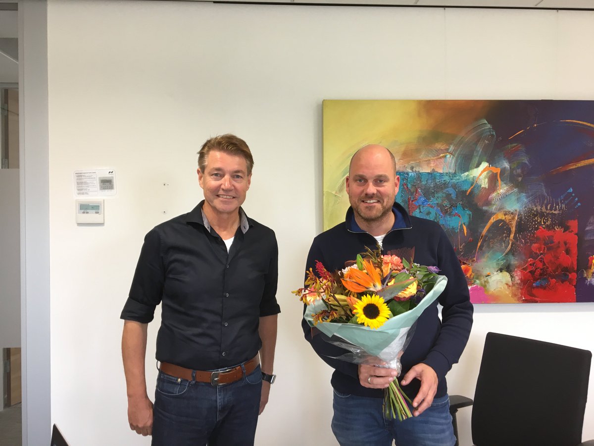 🎉 Wij feliciteren onze jubilarissen! William 10 jaar, Alice en Arnold zijn beiden 5 jaar in dienst. Van harte gefeliciteerd!