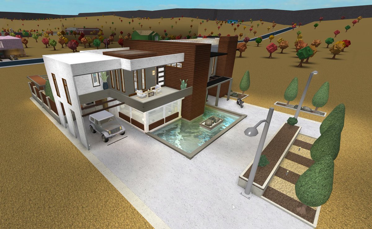 Modern House Ideas For Bloxburg Roblox