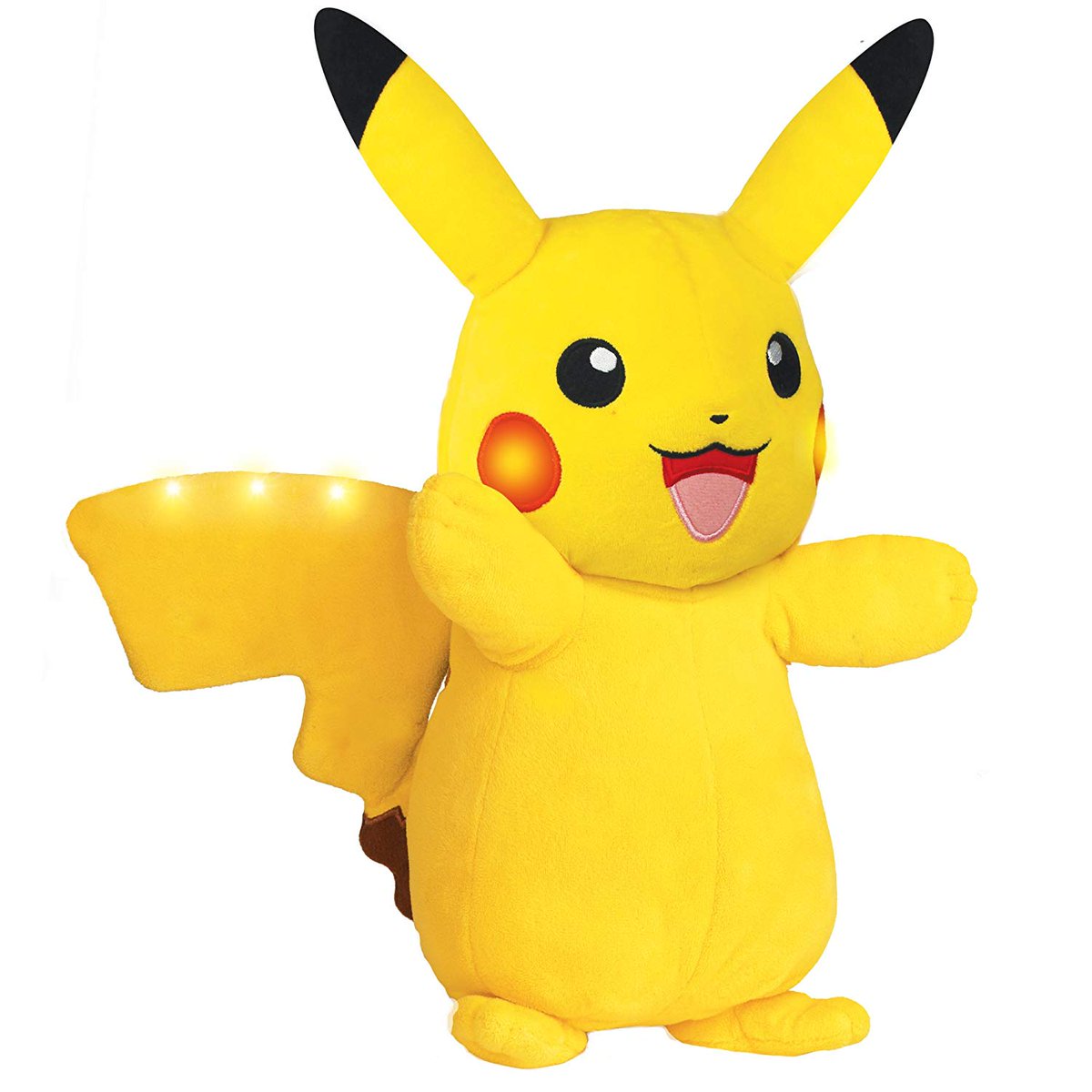 SCSDirect's tweet photo. Check out #Pikachu 30% off on deal at @amazondeals - shake Pikachu to charge up and activate lights and sound interaction! 15+ talking voice and light responses: get yours now! https://t.co/jotTufN5CC @ThePokemonEvos @LaughingPika @Leonhart54YT @PokeMANandWIFE  #pokemon #Pikachu https://t.co/CnoGZRBh6K