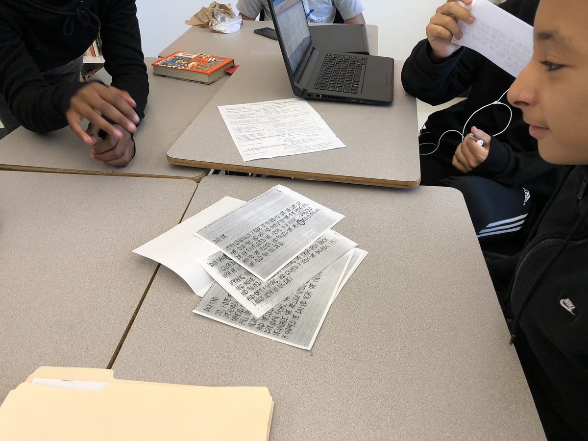 LHill_MPMS's tweet photo. My students are the detectives in “The Tell-Tale Heart” Escape Room! #spongempms #MPMS https://t.co/kzRLJUejG8