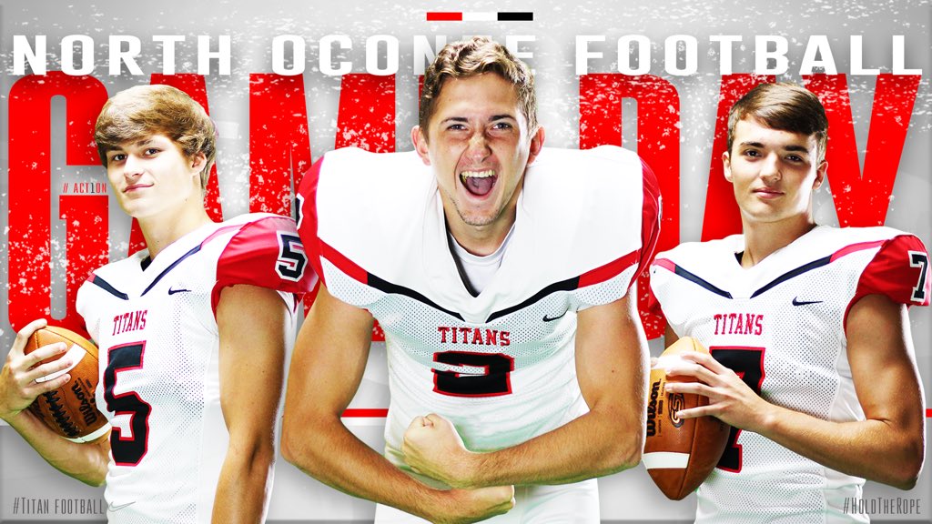 NOHSFootball's tweet photo. GAMEDAY! GAMEDAY!!GAMEDAY!!! 🔴⚫️⚪️ it’s Homecoming and the TITANS are back in #ACT1ON ! #HoldTheRope with the best student section in the state! GO TITANS! @NOHSssclub @ABHpreps @scoreatlanta @ocleadersports https://t.co/cXaBOzyKcR